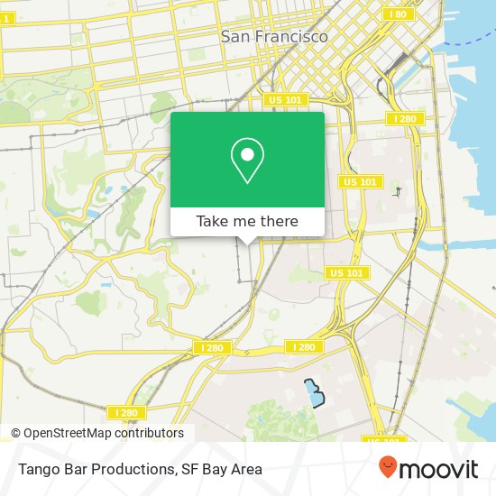 Tango Bar Productions map