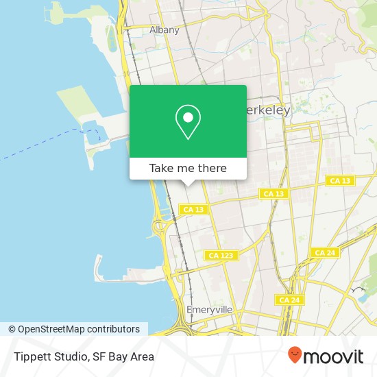 Tippett Studio map