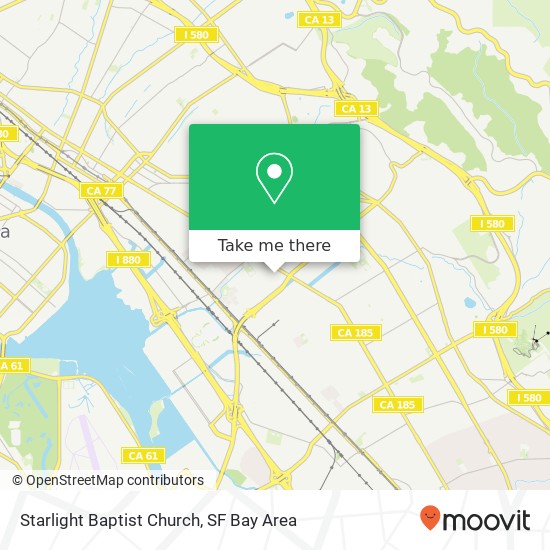 Starlight Baptist Church map