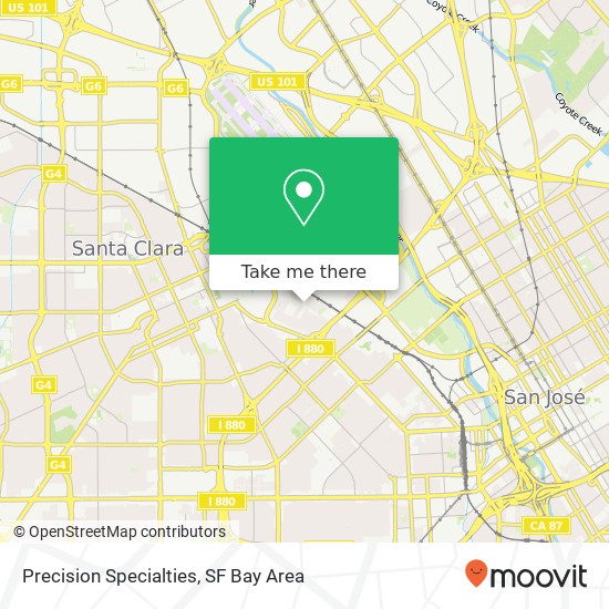 Precision Specialties map