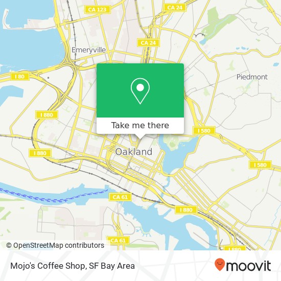 Mapa de Mojo's Coffee Shop