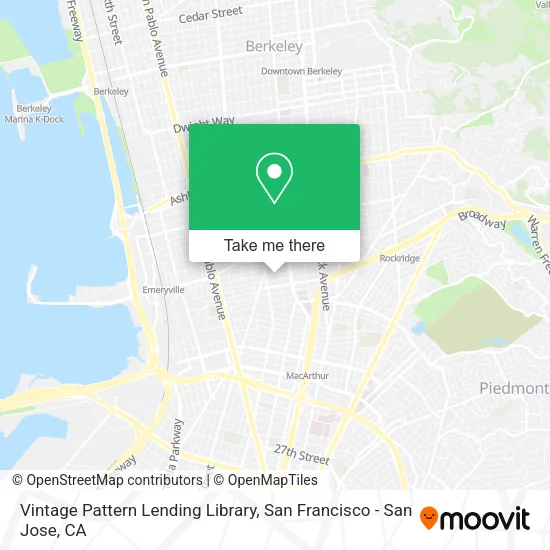 Mapa de Vintage Pattern Lending Library