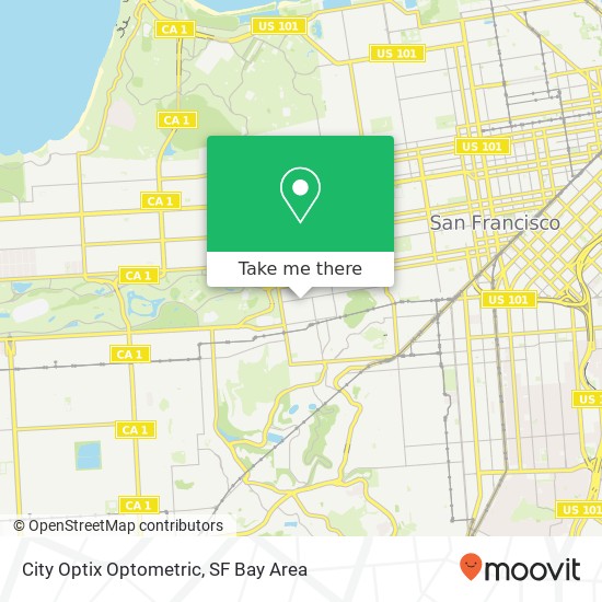 City Optix Optometric map