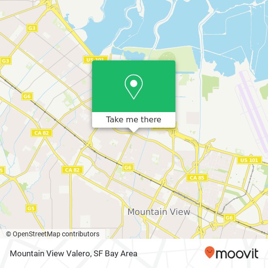 Mapa de Mountain View Valero