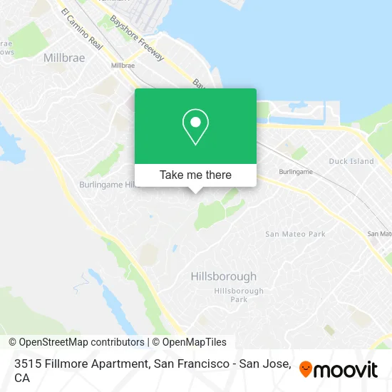 3515 Fillmore Apartment map