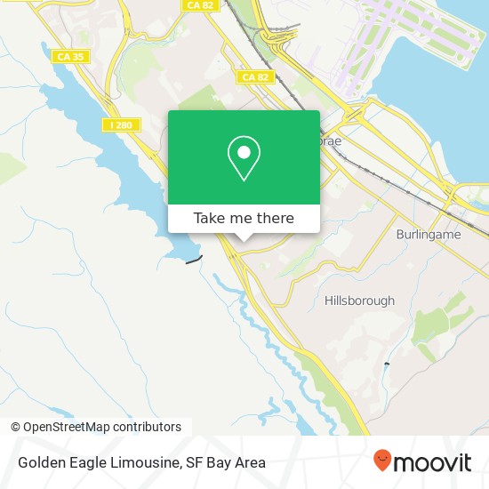 Golden Eagle Limousine map