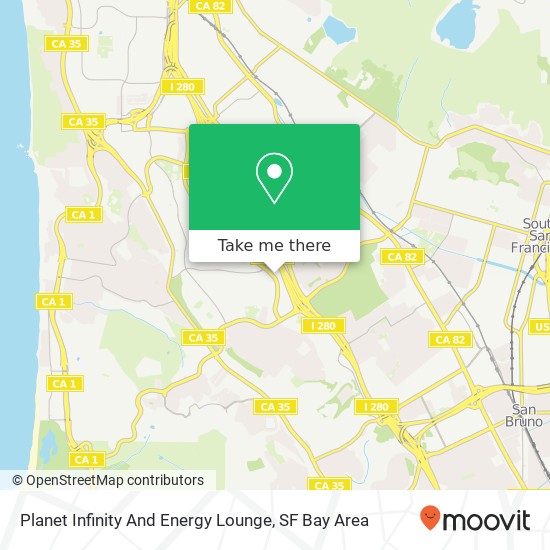 Mapa de Planet Infinity And Energy Lounge