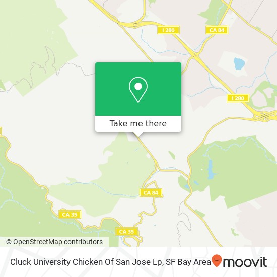 Mapa de Cluck University Chicken Of San Jose Lp