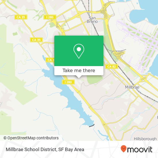 Millbrae School District map