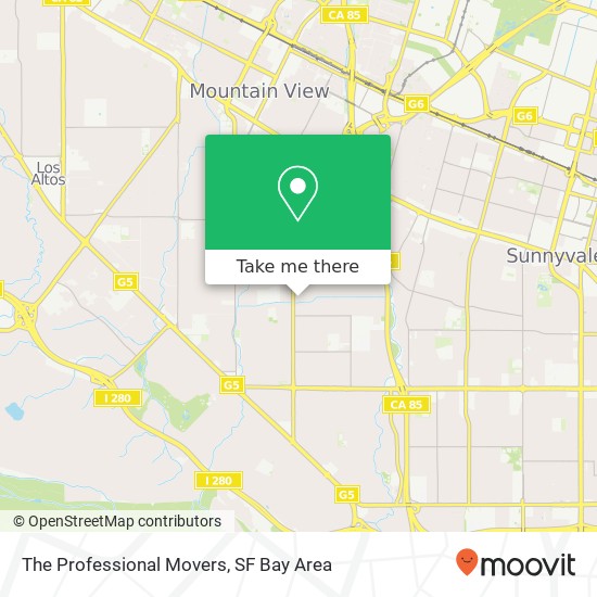 The Professional Movers map