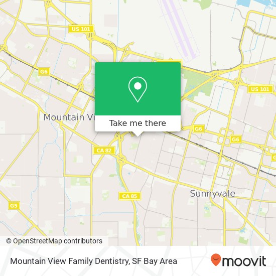 Mountain View Family Dentistry map