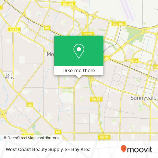 West Coast Beauty Supply map