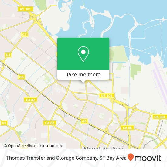 Mapa de Thomas Transfer and Storage Company