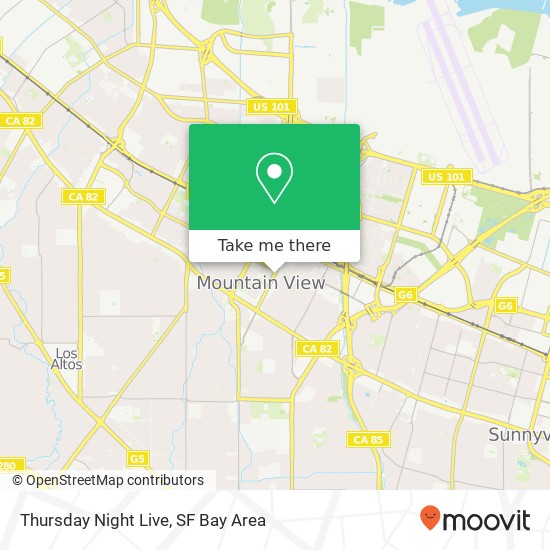 Mapa de Thursday Night Live