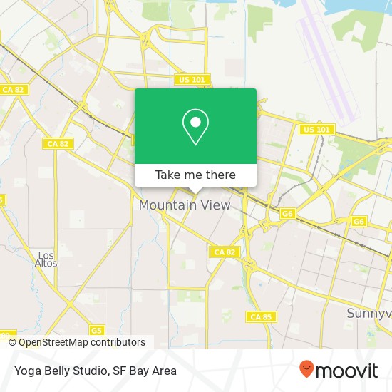 Yoga Belly Studio map