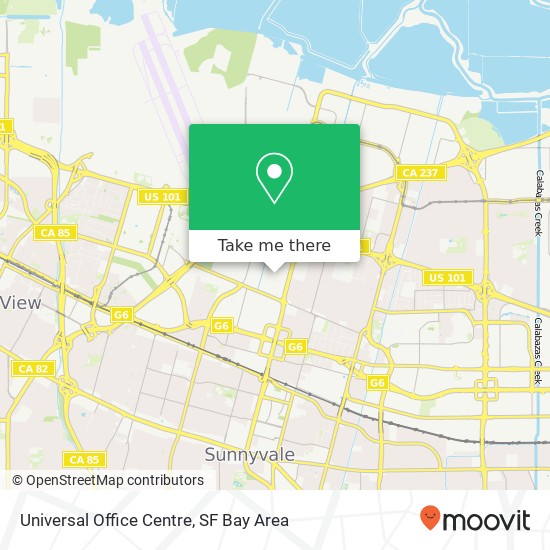 Universal Office Centre map