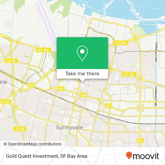 Gold Quest Investment map
