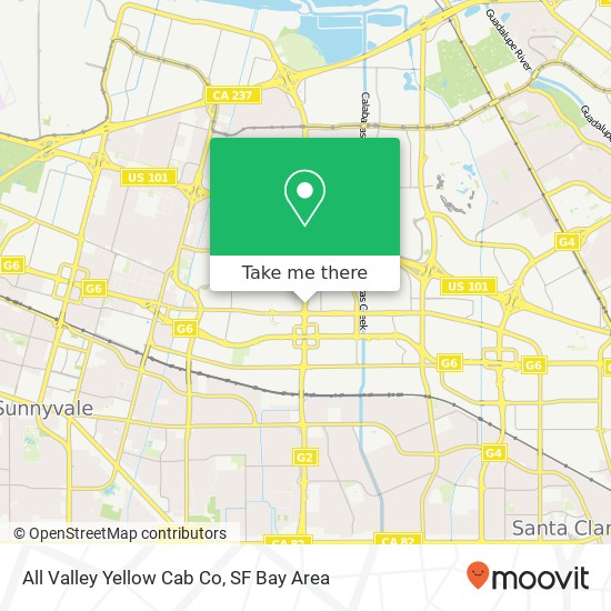 All Valley Yellow Cab Co map