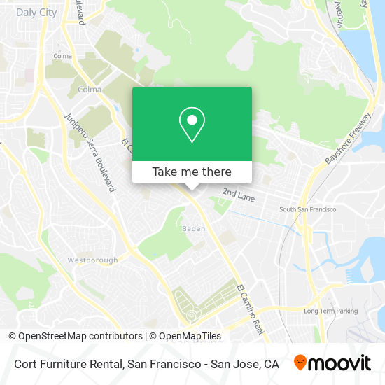 Cort Furniture Rental map