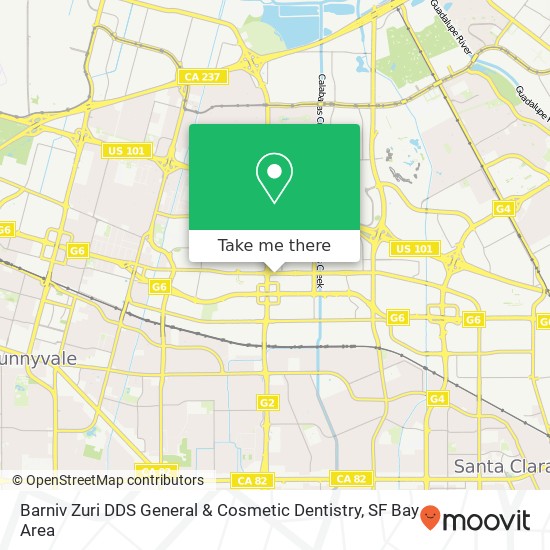 Barniv Zuri DDS General & Cosmetic Dentistry map