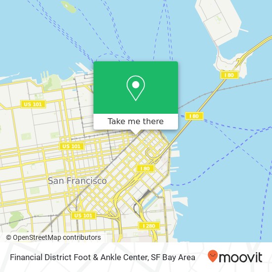 Mapa de Financial District Foot & Ankle Center