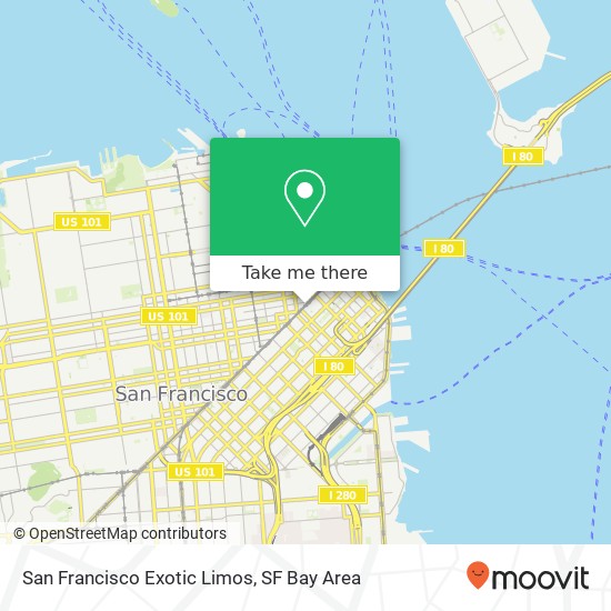 Mapa de San Francisco Exotic Limos