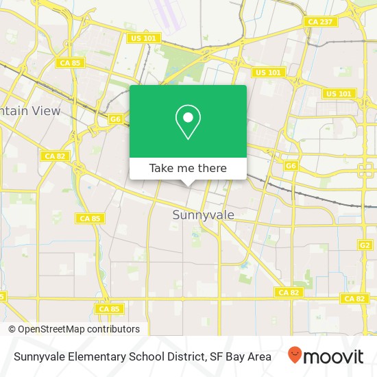 Mapa de Sunnyvale Elementary School District