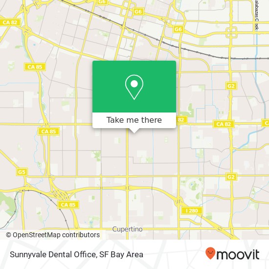 Sunnyvale Dental Office map