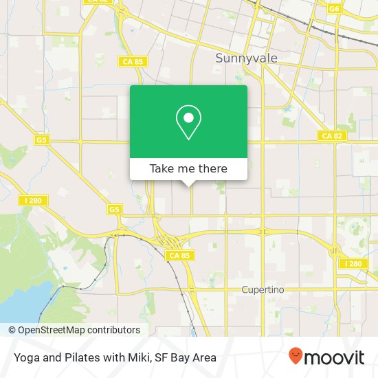 Yoga and Pilates with Miki map