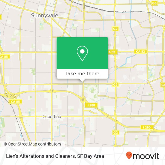 Lien's Alterations and Cleaners map