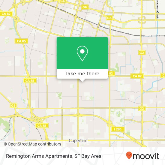 Mapa de Remington Arms Apartments