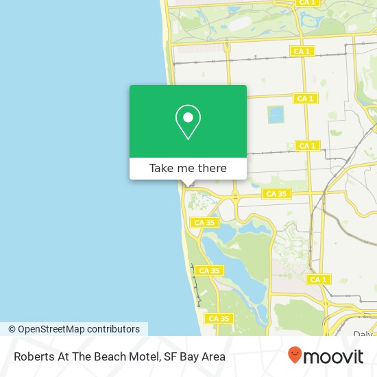 Mapa de Roberts At The Beach Motel