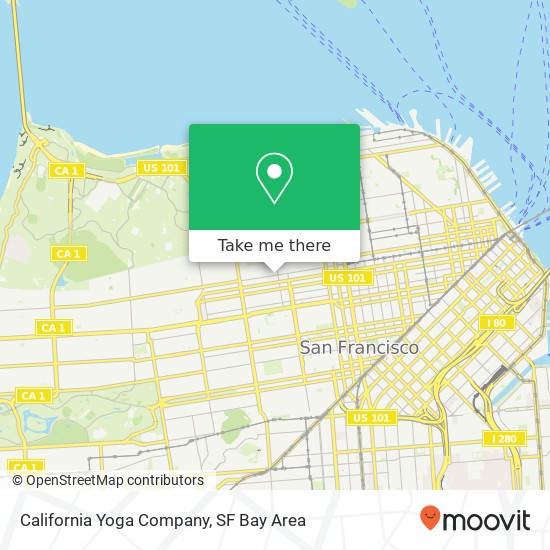 California Yoga Company map