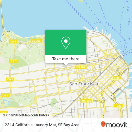 Mapa de 2314 California Laundry Mat