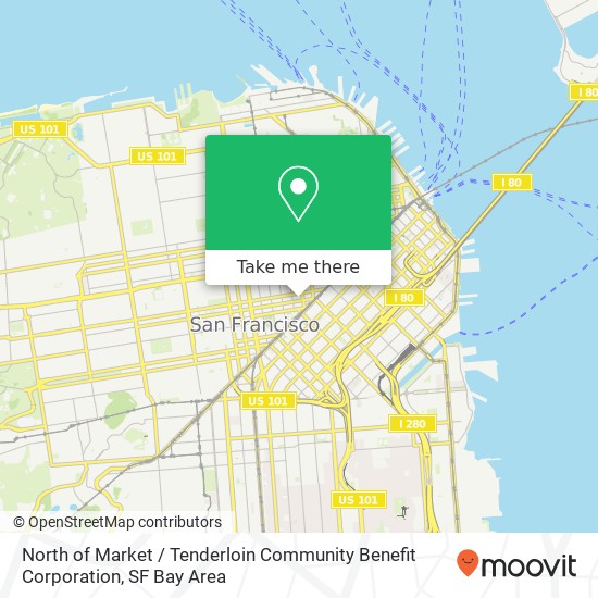 North of Market / Tenderloin Community Benefit Corporation map