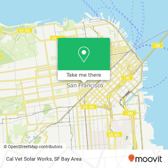 Cal Vet Solar Works map