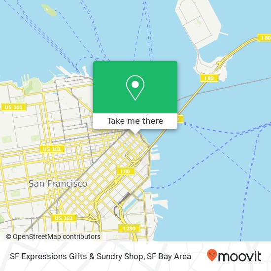 Mapa de SF Expressions Gifts & Sundry Shop