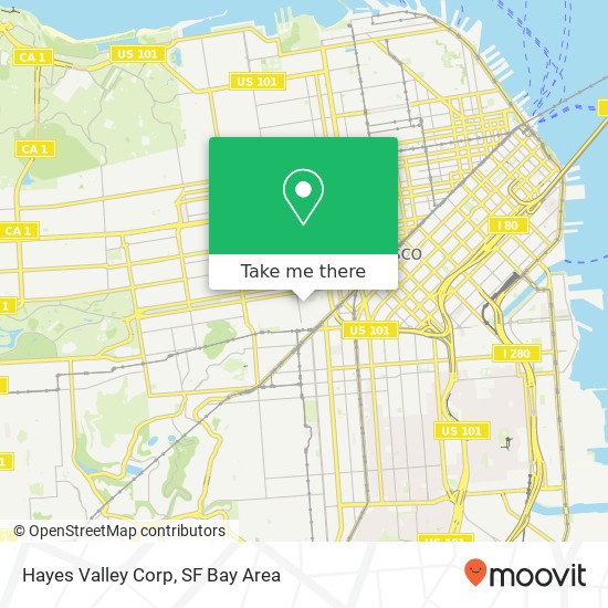 Mapa de Hayes Valley Corp