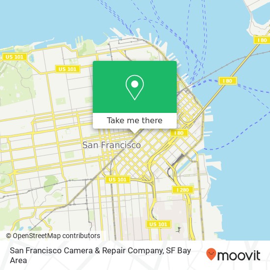 Mapa de San Francisco Camera & Repair Company