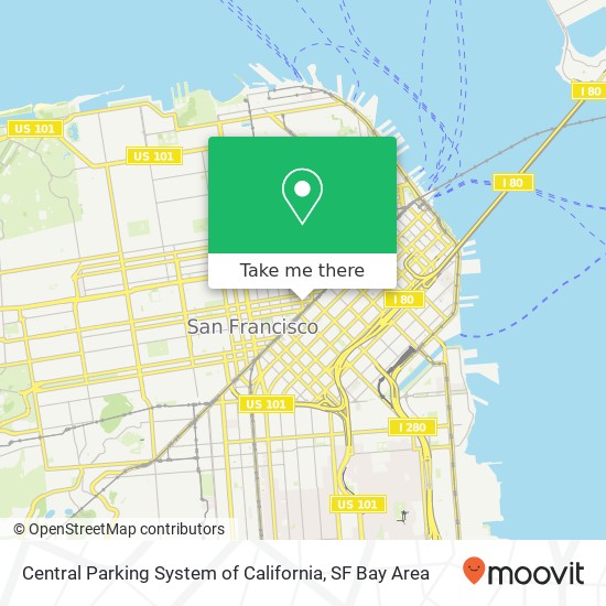 Mapa de Central Parking System of California