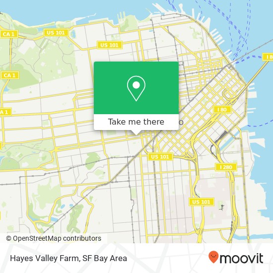 Hayes Valley Farm map