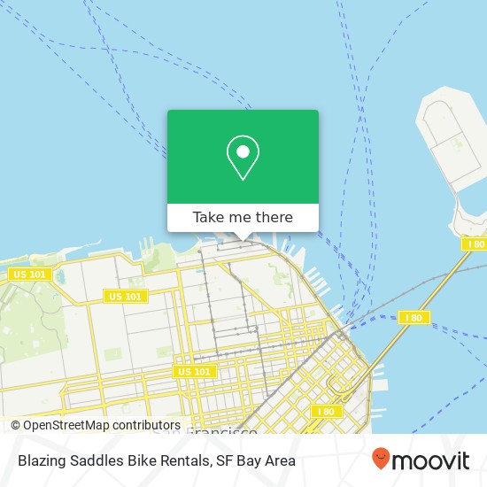 Mapa de Blazing Saddles Bike Rentals