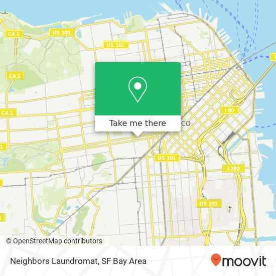 Neighbors Laundromat map