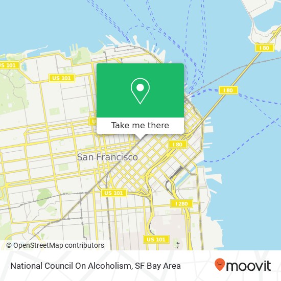 Mapa de National Council On Alcoholism