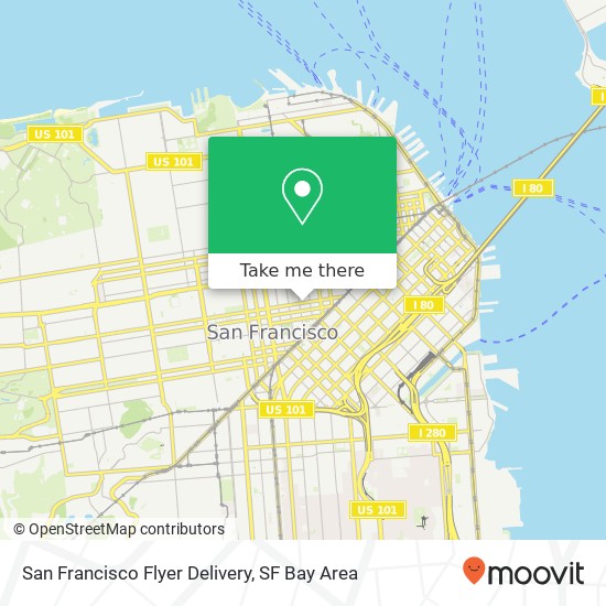 San Francisco Flyer Delivery map