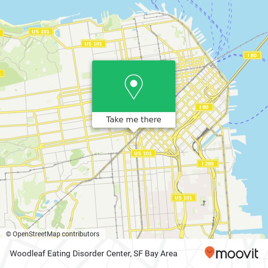 Woodleaf Eating Disorder Center map