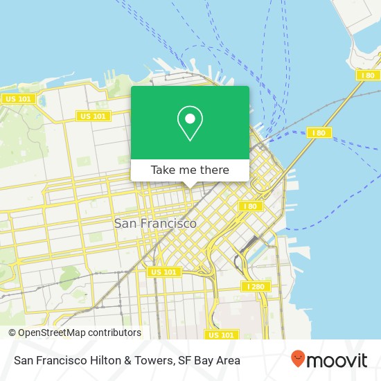 San Francisco Hilton & Towers map