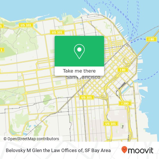 Mapa de Belovsky M Glen the Law Offices of