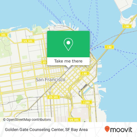 Mapa de Golden Gate Counseling Center