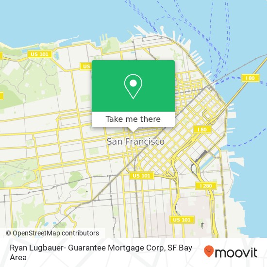 Mapa de Ryan Lugbauer- Guarantee Mortgage Corp